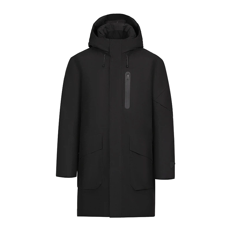 Moška hoodie dolge oblazinjene plašč